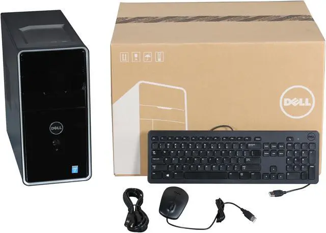 Alt view image 9 of 9 - DELL Desktop PC i3847-4616BK Intel Core i5-4440 8GB DDR3 1TB HDD Intel HD Graphics 4600 Windows 8.1 (64Bit)