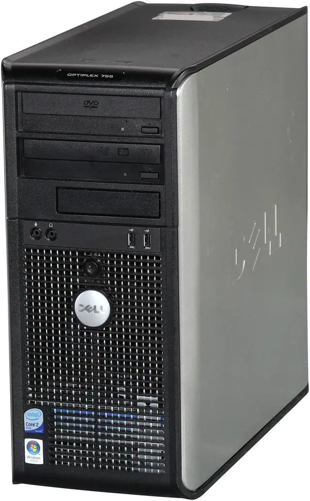 Alt view image 3 of 9 - DELL Desktop PC OptiPlex 755 3.16GHz 2GB 160GB HDD Windows 7 Professional 32-Bit