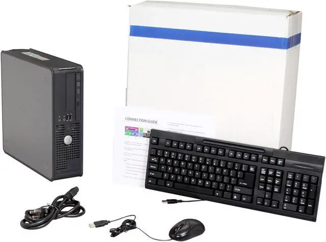 Alt view image 9 of 9 - Dell Optiplex GX620 [Microsoft Authorized Recertified] Small Form Factor Desktop PC with Intel Pentium D 3.0Ghz, 2GB RAM, 160GB HDD, DVDRW, Windows 10 Home 64-Bit
