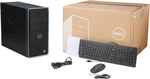 Alt view image 9 of 9 - DELL Desktop PC i3847-5386BK Intel Core i5-4460 12GB DDR3 1TB HDD Intel HD Graphics Windows 8.1 64-Bit