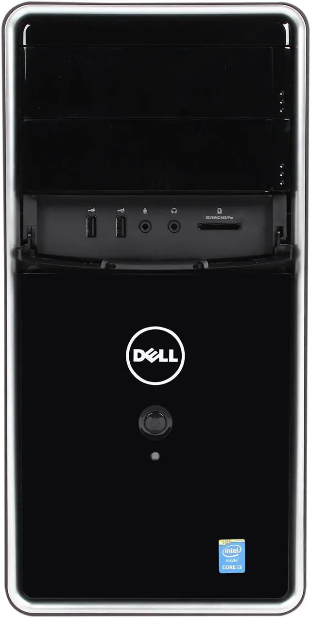 Alt view image 2 of 9 - DELL Desktop PC i3847-4923BK Intel Core i3-4150 8GB DDR3 1TB HDD Intel HD Graphics 4400 Windows 7 Professional 64-Bit