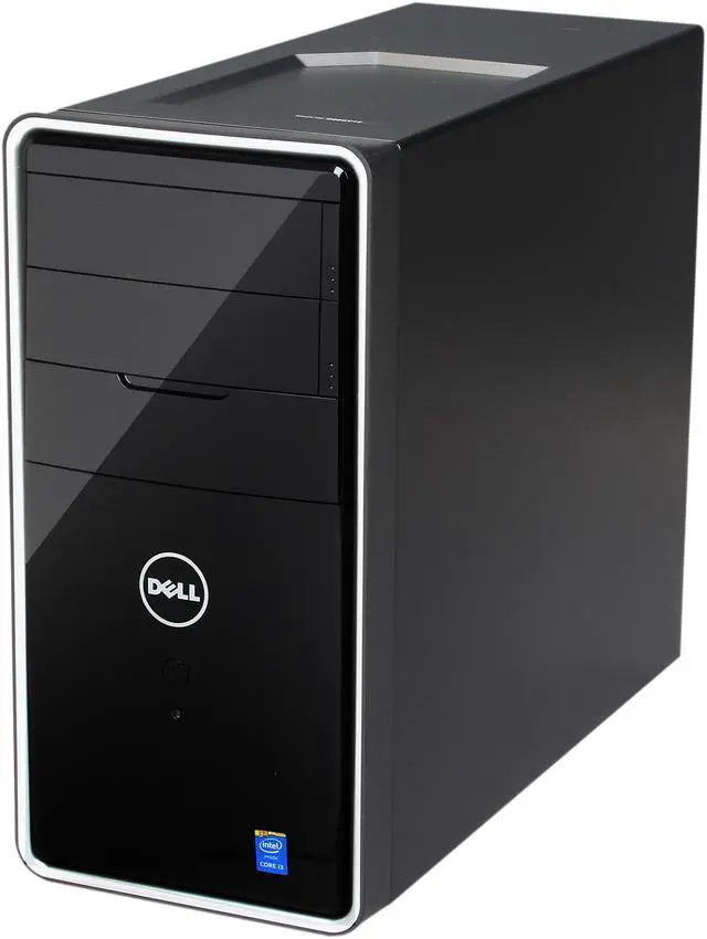 Alt view image 3 of 9 - DELL Desktop PC i3847-4923BK Intel Core i3-4150 8GB DDR3 1TB HDD Intel HD Graphics 4400 Windows 7 Professional 64-Bit