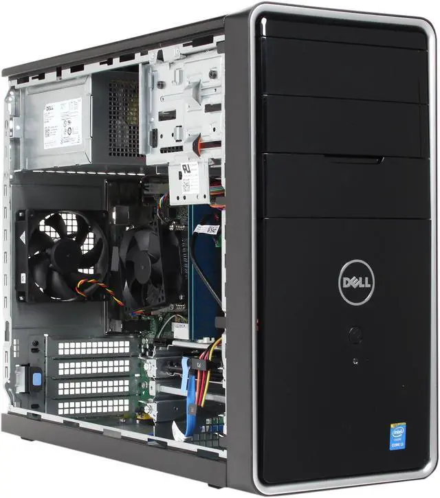 Alt view image 7 of 9 - DELL Desktop PC i3847-4923BK Intel Core i3-4150 8GB DDR3 1TB HDD Intel HD Graphics 4400 Windows 7 Professional 64-Bit