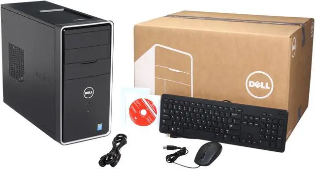 Alt view image 9 of 9 - DELL Desktop PC i3847-4923BK Intel Core i3-4150 8GB DDR3 1TB HDD Intel HD Graphics 4400 Windows 7 Professional 64-Bit