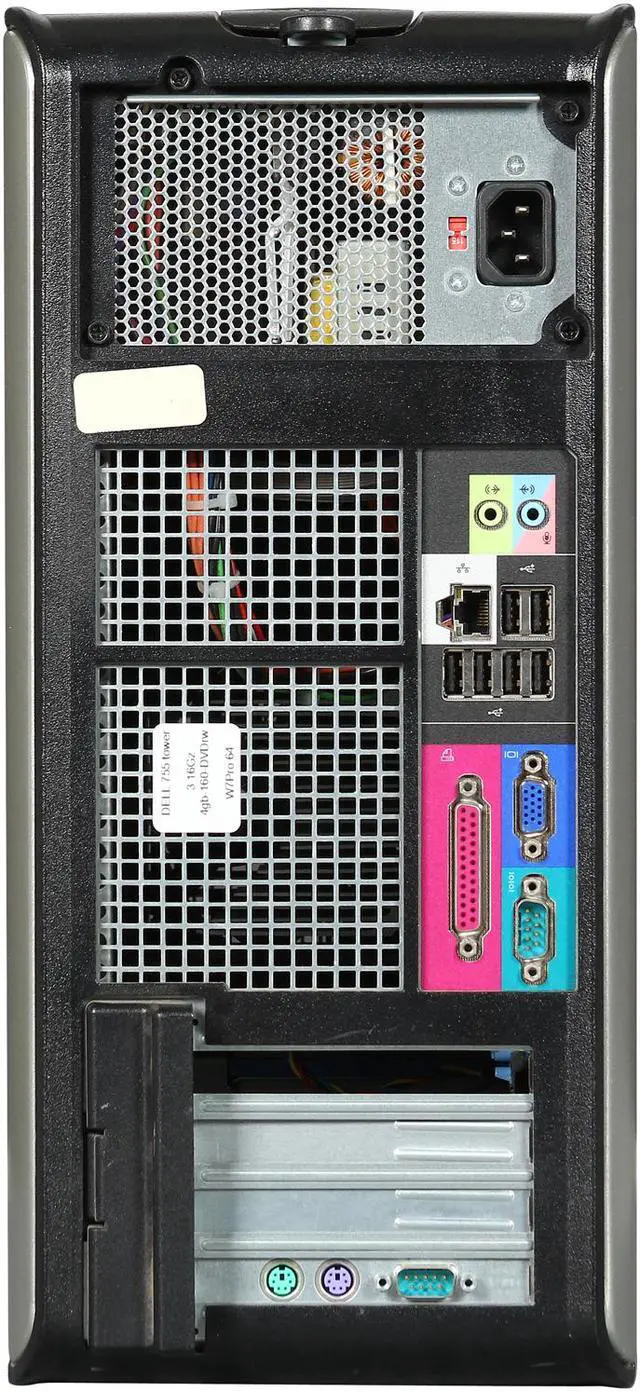 Alt view image 8 of 9 - Dell OptiPlex 755 [Microsoft Authorized Recertified] Tower Desktop PC with Intel Core 2 Duo E8500 (3.16GHz), 4GB Memory, 160GB HDD, DVDRW, Windows 7 Pro 64Bit