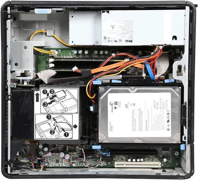 Alt view image 6 of 10 - DELL Optiplex 740 Small Form Factor Desktop PC with Athlon 64 X2 2.0GHz 2 GB RAM 160GB HDD Windows 7 Home Premium 32-Bit