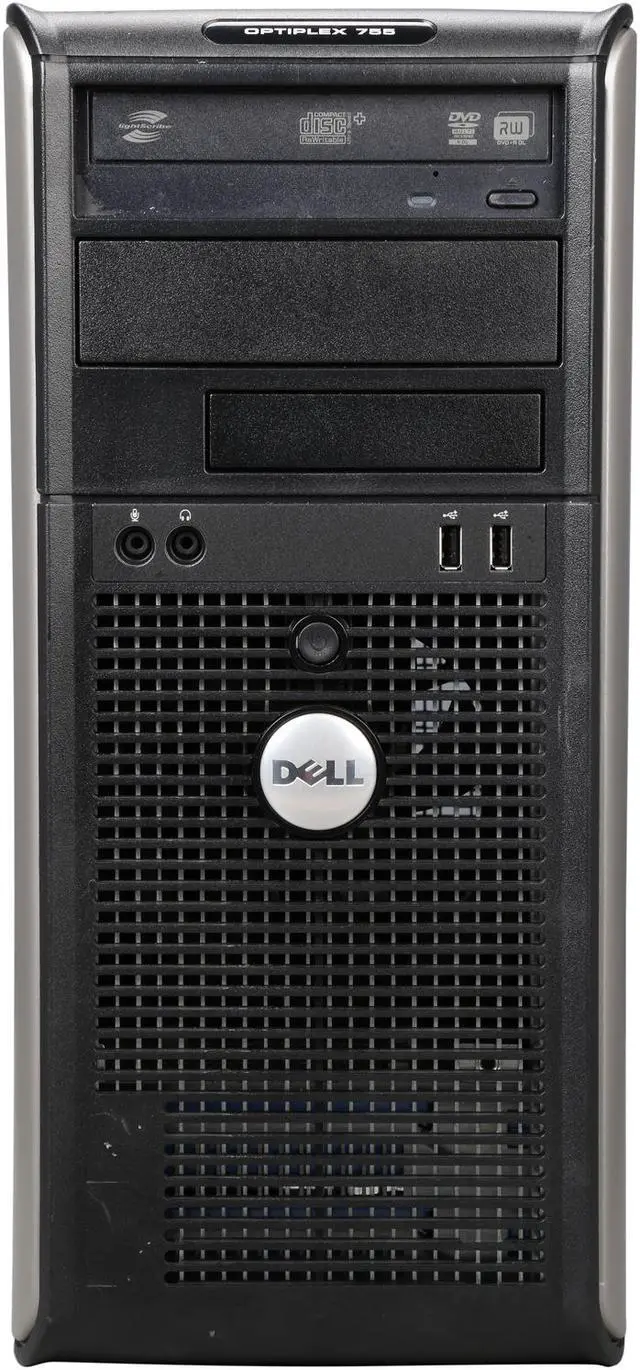Alt view image 2 of 9 - DELL OptiPlex 755 Mid Tower Desktop PC with Intel Core 2 Quad 2.4GHz, 4GB RAM, 750GB HDD, DVDRW, Windows 7 Professional 64-Bit