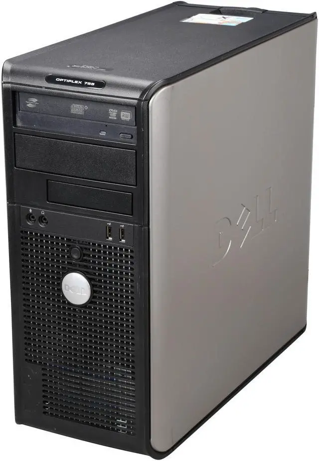 Alt view image 3 of 9 - DELL OptiPlex 755 Mid Tower Desktop PC with Intel Core 2 Quad 2.4GHz, 4GB RAM, 750GB HDD, DVDRW, Windows 7 Professional 64-Bit