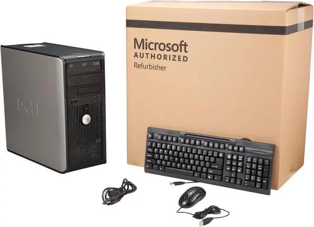 Alt view image 9 of 9 - DELL OptiPlex 755 Mid Tower Desktop PC with Intel Core 2 Quad 2.4GHz, 4GB RAM, 750GB HDD, DVDRW, Windows 7 Professional 64-Bit