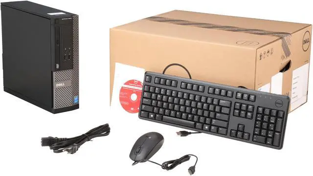 Alt view image 9 of 9 - Dell OptiPlex 3020 Small Form Factor Desktop Computer - Intel Core i3-4150 3.50GHz 4GB DDR3 500GB HDD Intel HD Graphics 4400 Win 7 Pro 64-bit / Win 8.1 Pro