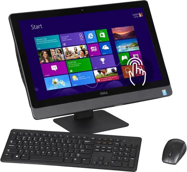 Main image of DELL All-in-One PC Inspiron 5348 (i5348-4223BLK) Intel Core i3-4150 6GB DDR3 1TB HDD 23" Touchscreen Windows 8.1 64-Bit