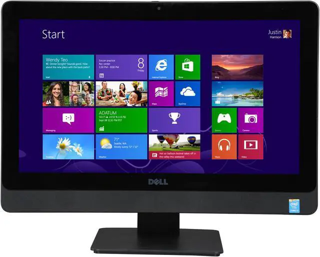 Alt view image 2 of 7 - DELL All-in-One PC Inspiron 3048 (i3048-8002BLK) Intel Core i3-4150T 8GB DDR3 1TB HDD 20.0" Touchscreen Windows 8.1 64-Bit