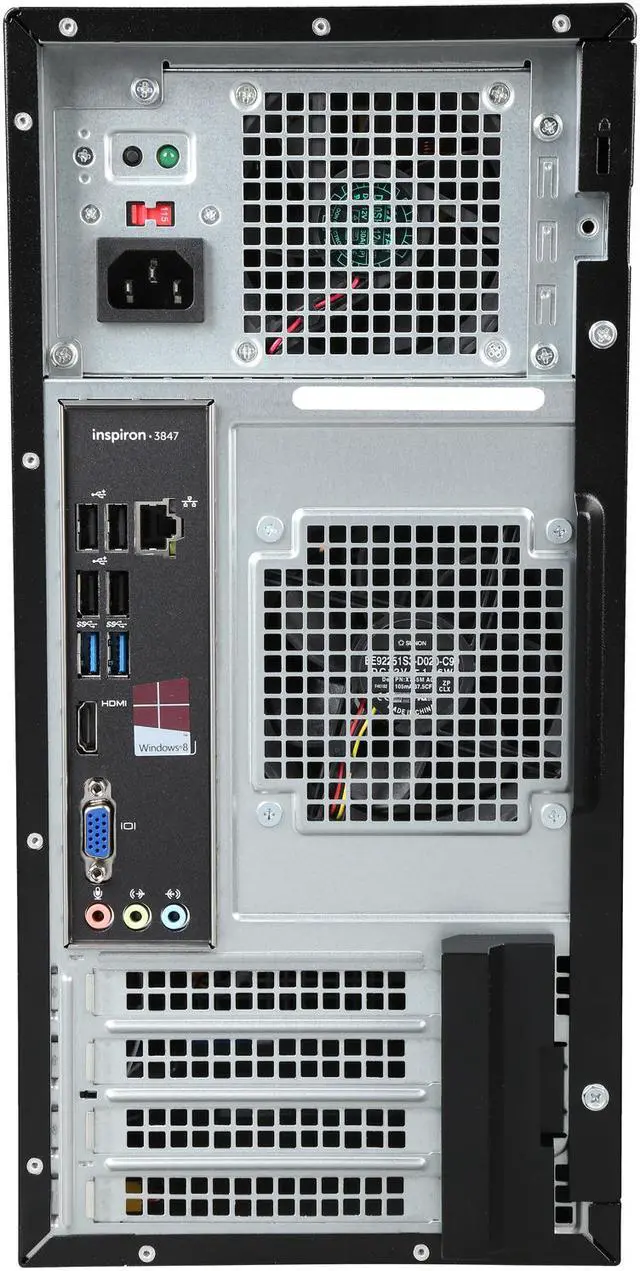 Alt view image 8 of 9 - DELL Desktop PC Inspiron 3847 (i3847-6159BK) Intel Core i5-4460 16GB DDR3 1TB HDD Intel HD Graphics 4600 Windows 8.1 64-Bit