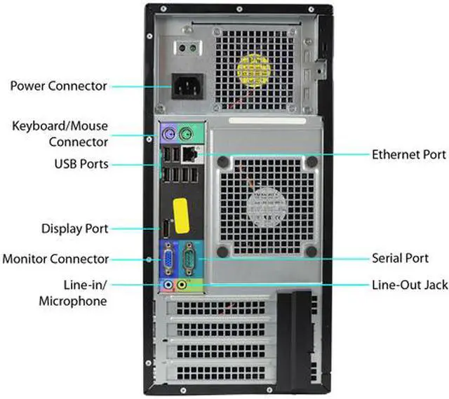 Alt view image 3 of 3 - DELL 790 Desktop Computer Intel Core i5 3.10 GHz 8 GB DDR3 500 GB HDD Windows 10 Pro 64-Bit A Grade