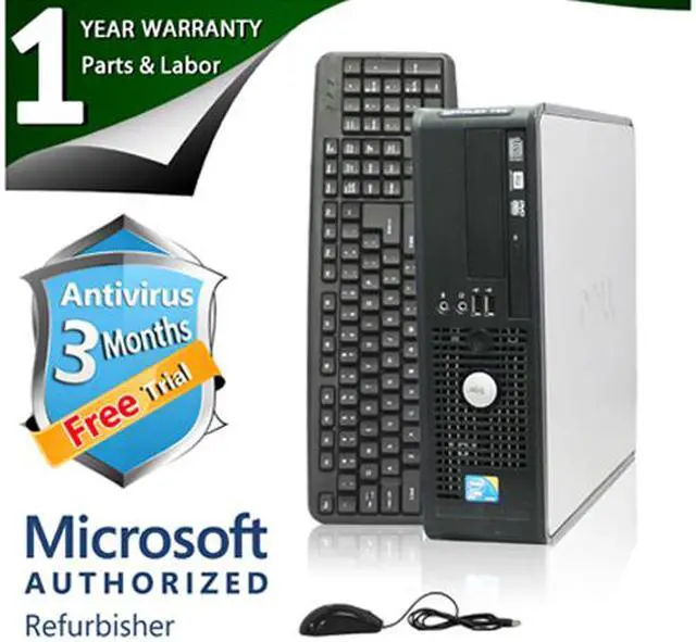 Main image of DELL Desktop Computer 780 Intel Core 2 Duo E8400 8GB DDR3 1TB HDD Intel GMA 4500 Windows 7 Professional 64-bit
