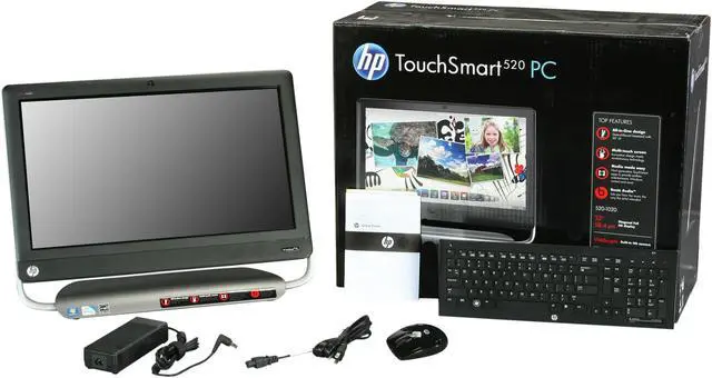 Alt view image 7 of 7 - HP All-in-One PC TouchSmart 520-1020 (QU167AA#ABA) Intel Pentium G620 4GB DDR3 500GB HDD 23" Touchscreen Windows 7 Home Premium 64-Bit