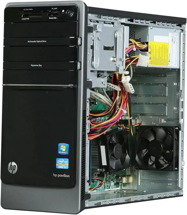 Alt view image 7 of 9 - HP Desktop PC Pavilion p7-1118 (QU078AA#ABA) Intel Core i3-2120 8GB DDR3 1.5TB HDD Intel HD Graphics Windows 7 Home Premium 64-Bit