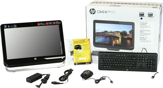 Alt view image 7 of 7 - HP All-in-One PC Omni 120-1125 (QW800AA#ABA) AMD E-450 4GB DDR3 500GB HDD AMD Radeon HD 6320 Windows 7 Home Premium 64-Bit