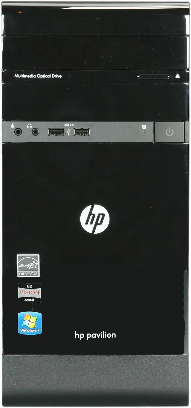 Alt view image 2 of 9 - HP Desktop PC Pavilion p2-1110 (QW688AA#ABA) AMD E-450 3GB DDR3 500GB HDD AMD Radeon HD 6320 Windows 7 Home Premium 64-Bit