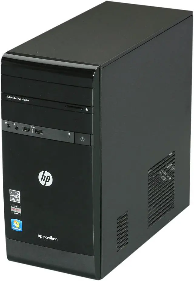 Alt view image 3 of 9 - HP Desktop PC Pavilion p2-1110 (QW688AA#ABA) AMD E-450 3GB DDR3 500GB HDD AMD Radeon HD 6320 Windows 7 Home Premium 64-Bit