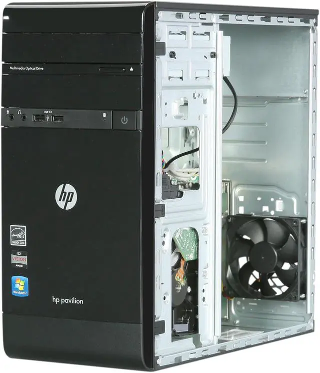 Alt view image 7 of 9 - HP Desktop PC Pavilion p2-1110 (QW688AA#ABA) AMD E-450 3GB DDR3 500GB HDD AMD Radeon HD 6320 Windows 7 Home Premium 64-Bit