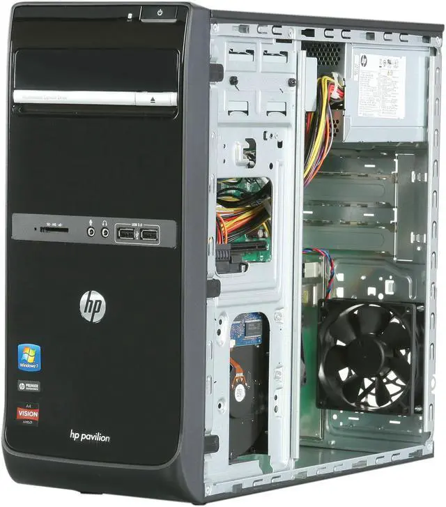 Alt view image 7 of 9 - HP Desktop PC Pavilion p6-2100 (QW795AA#ABA) AMD A4-3420 4GB DDR3 1TB HDD AMD Radeon HD 6410D Windows 7 Home Premium 64-bit