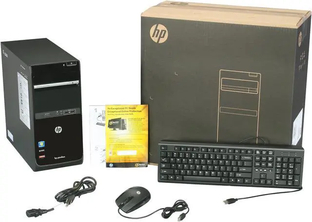Alt view image 9 of 9 - HP Desktop PC Pavilion p6-2100 (QW795AA#ABA) AMD A4-3420 4GB DDR3 1TB HDD AMD Radeon HD 6410D Windows 7 Home Premium 64-bit