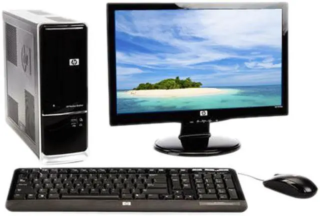 Main image of HP Desktop PC Bundle Pavilion Slimline S5603W-B (BT445AAR#ABA) AMD Sempron 140 3GB DDR2 320GB HDD NVIDIA GeForce 6150 SE Windows 7 Home Premium 64-bit