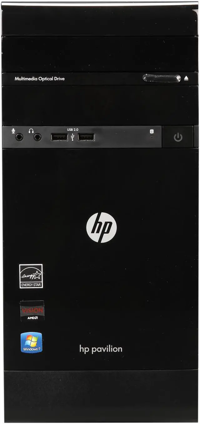 Alt view image 2 of 14 - HP Desktop PC Pavilion p2-1113w (QW726AAR#ABA) AMD E-300 4GB DDR3 500GB HDD AMD Radeon HD 6310 Windows 7 Home Premium 64-Bit