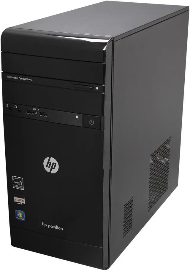 Alt view image 3 of 14 - HP Desktop PC Pavilion p2-1113w (QW726AAR#ABA) AMD E-300 4GB DDR3 500GB HDD AMD Radeon HD 6310 Windows 7 Home Premium 64-Bit