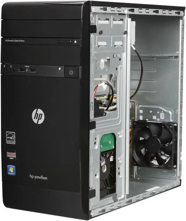 Alt view image 7 of 14 - HP Desktop PC Pavilion p2-1113w (QW726AAR#ABA) AMD E-300 4GB DDR3 500GB HDD AMD Radeon HD 6310 Windows 7 Home Premium 64-Bit