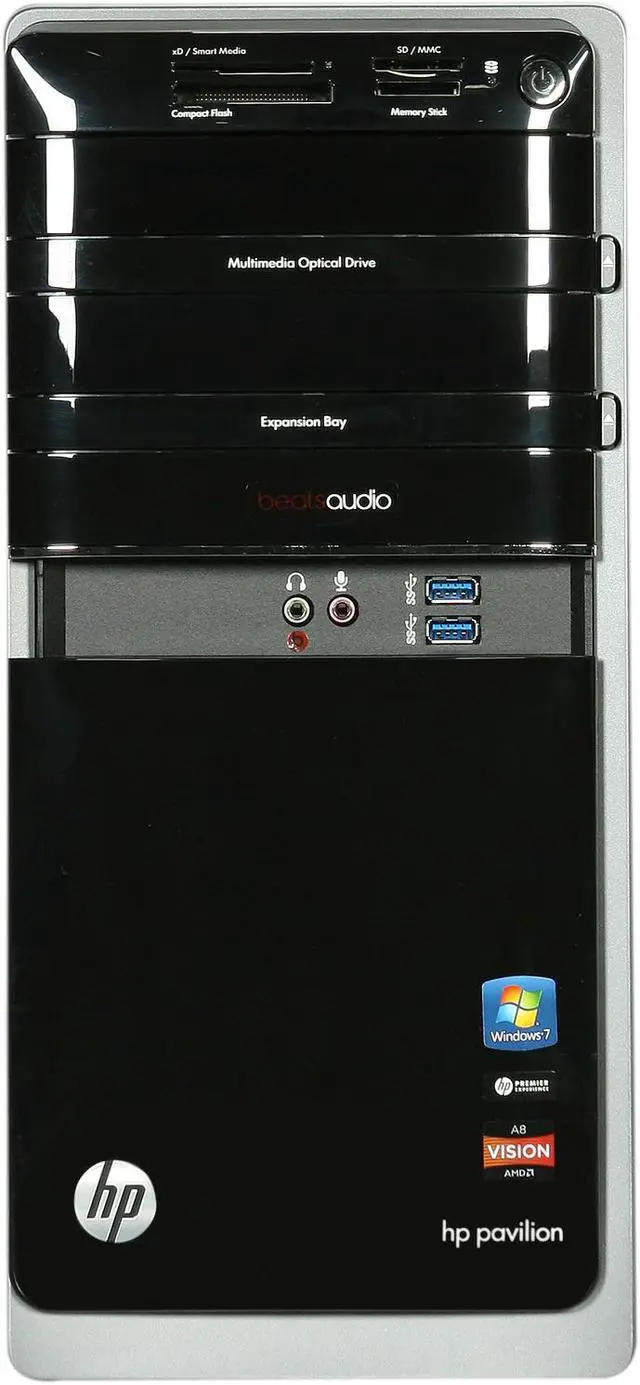 Alt view image 2 of 9 - HP Desktop PC Pavilion p7-1235 (H2M55AA#ABA) AMD A8-5500 8GB DDR3 1TB HDD AMD Radeon HD 7560D Windows 7 Home Premium 64-Bit