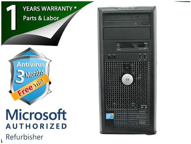 Alt view image 2 of 4 - DELL Desktop Computer 780 Intel Core 2 Duo E8400 8GB DDR3 1TB HDD Intel GMA 4500 Windows 7 Professional 64-bit