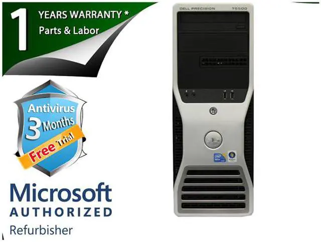 Alt view image 2 of 4 - DELL Desktop Computer T5500 Intel Xeon E5520 8GB DDR3 1TB HDD NVIDIA NVS 290 Windows 7 Professional 64-bit
