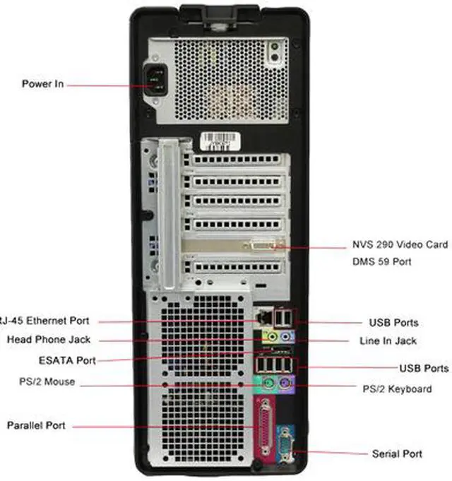 Alt view image 4 of 4 - DELL Desktop Computer T5500 Intel Xeon E5520 8GB DDR3 1TB HDD NVIDIA NVS 290 Windows 7 Professional 64-bit