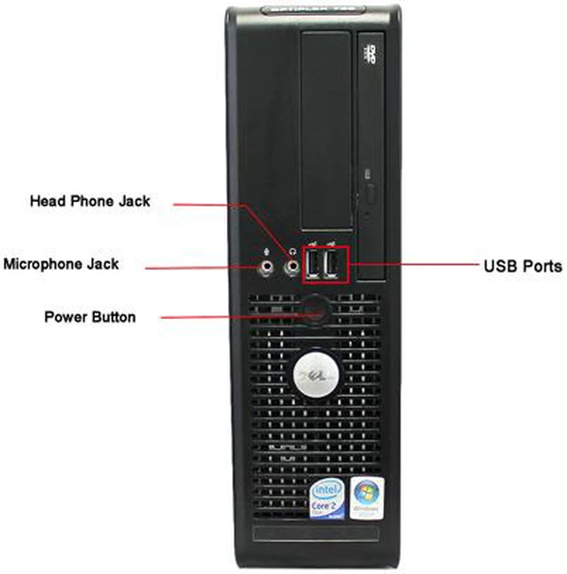 Alt view image 3 of 4 - DELL Desktop Computer 755 Intel Core 2 Duo E6550 2GB DDR2 80GB HDD Windows 7 Home Premium 64-Bit