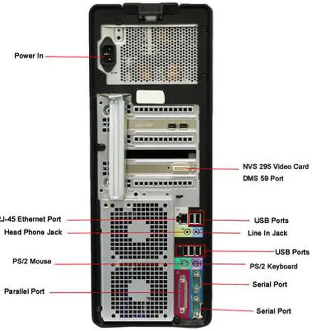 Alt view image 4 of 4 - DELL Desktop Computer T5400 Intel Xeon E5405 4GB DDR2 500GB HDD NVIDIA NVS 295 Windows 7 Professional 64-bit