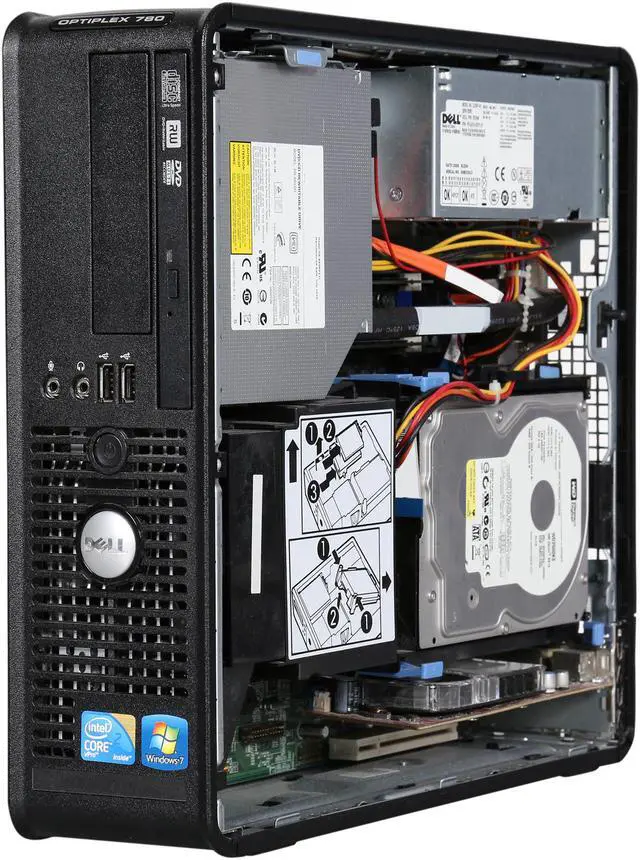 Alt view image 7 of 10 - Dell Optiplex 780 Desktop PC with Intel Core 2 Quad 2.66GHz, 16GB RAM, 250GB HDD, Windows 7 Professional 64 Bit