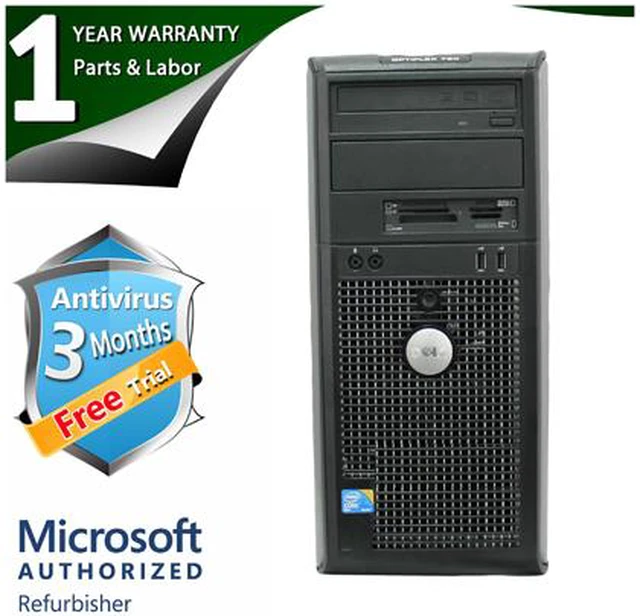 Alt view image 2 of 4 - DELL Desktop Computer 780 Intel Core 2 Quad Q8200 8GB DDR3 1TB HDD Intel GMA 4500 Windows 7 Professional 64-bit