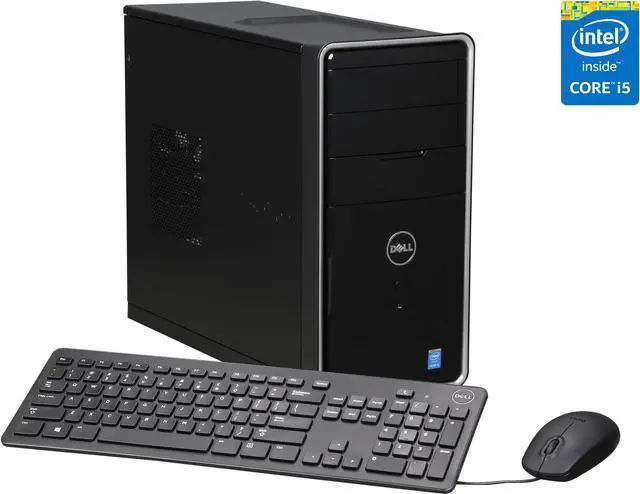 Main image of DELL Desktop Computer i3847-2311BK Intel Core i5-4460 12GB DDR3 1TB HDD Intel HD Graphics 4600 Windows 10 Home
