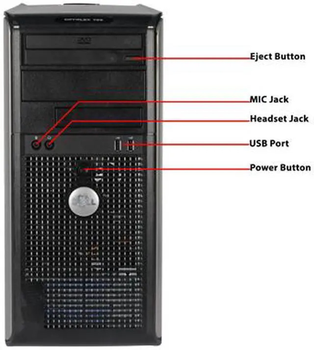 Alt view image 3 of 4 - Desktop Computer Intel Core 2 Duo E7600 4GB DDR2 1TB HDD Windows 7 Professional 64-bit
