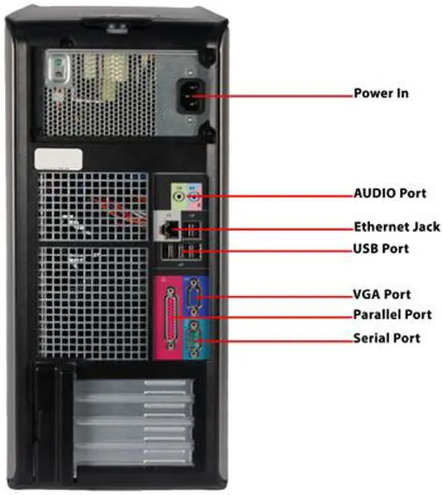 Alt view image 4 of 4 - Desktop Computer Intel Core 2 Duo E7600 4GB DDR2 1TB HDD Windows 7 Professional 64-bit