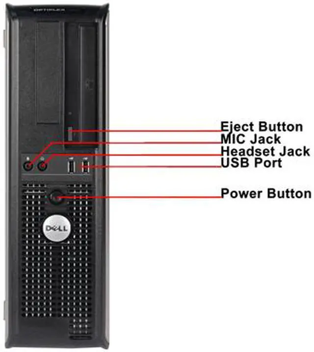 Alt view image 3 of 4 - DELL Desktop Computer 755 Intel Core 2 Duo E7400 4GB DDR2 160GB HDD Windows 7 Professional 64-bit