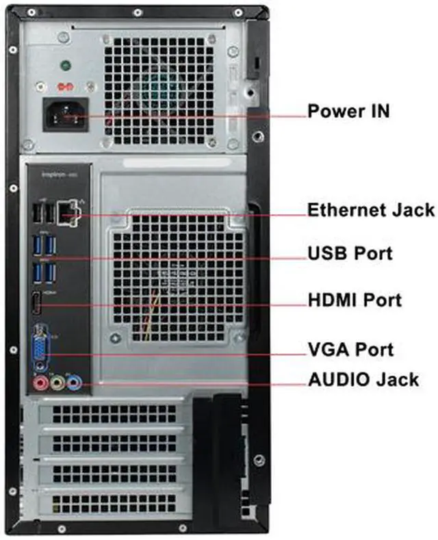 Alt view image 4 of 4 - DELL Desktop Computer Inspiron 660 Intel Core i5-3330 8GB DDR3 1TB HDD Windows 7 Professional 64-bit