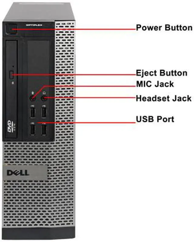 Alt view image 3 of 4 - DELL Desktop Computer 990 Intel Core i3-2100 8GB DDR3 1TB HDD Windows 7 Professional 64-bit