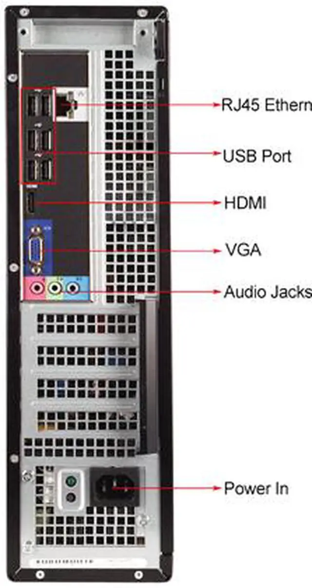 Alt view image 4 of 4 - DELL Desktop Computer 390 Intel Core i5-2400 8GB DDR3 1TB HDD Intel HD Graphics 2000 Windows 7 Professional 64-Bit