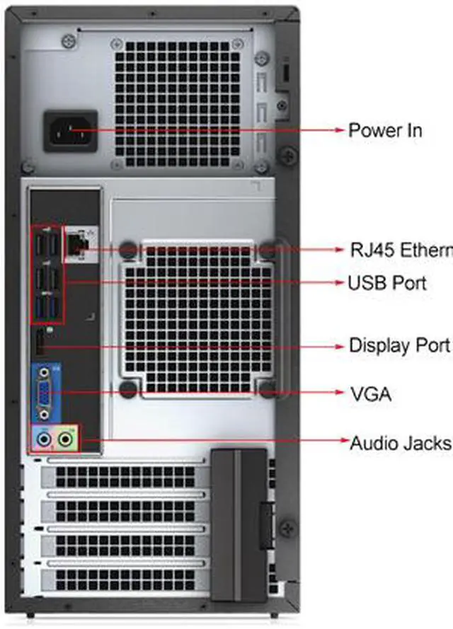 Alt view image 4 of 4 - DELL Desktop Computer 3010 Intel Core i5-3450 8GB DDR3 1TB HDD Intel HD Graphics 2500 Windows 7 Professional 64-bit