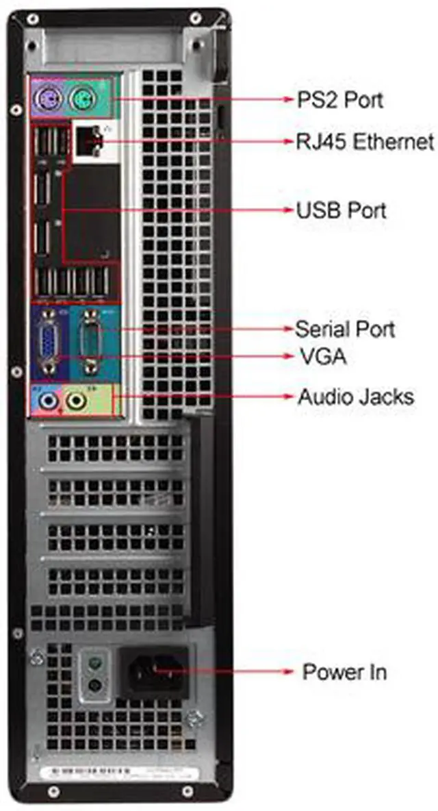Alt view image 4 of 4 - DELL Desktop Computer 7010 Intel Core i5-3450 8GB DDR3 1TB HDD Intel HD Graphics 2500 Windows 7 Professional 64-bit