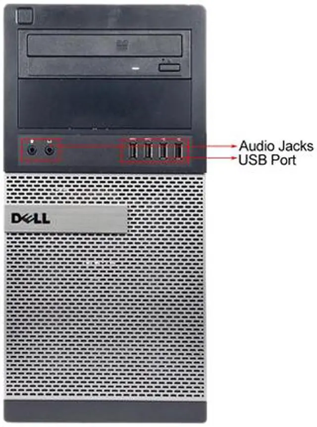 Alt view image 3 of 4 - DELL Desktop Computer 7010 Intel Core i5-3450 8GB DDR3 1TB HDD Intel HD Graphics 2500 Windows 7 Professional 64-bit
