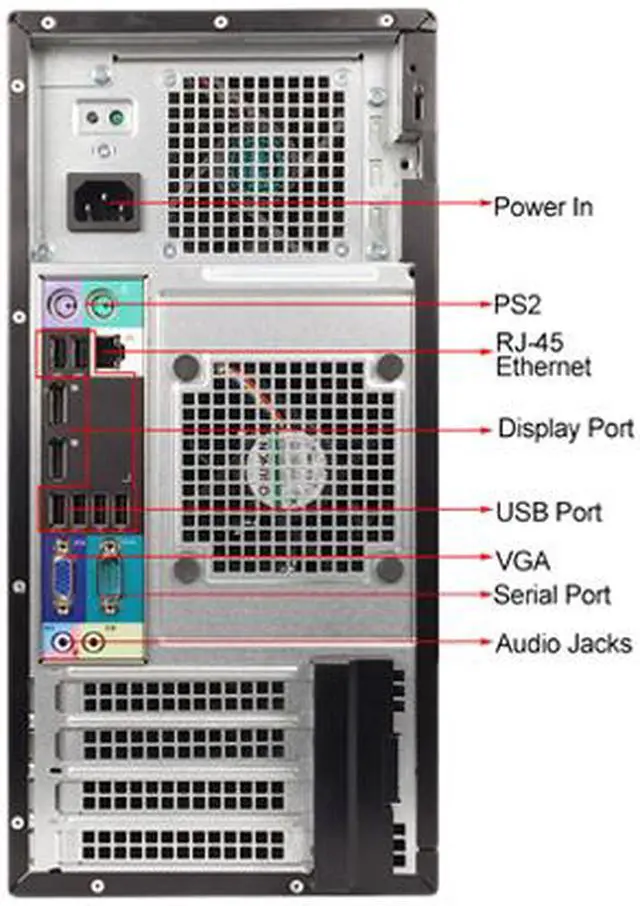 Alt view image 4 of 4 - DELL Desktop Computer 7010 Intel Core i5-3450 8GB DDR3 1TB HDD Intel HD Graphics 2500 Windows 7 Professional 64-bit